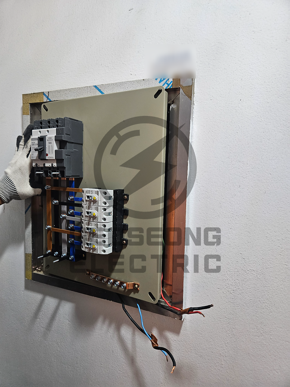 사업장 220V에서 380V 승압 공사 시공 사진 2