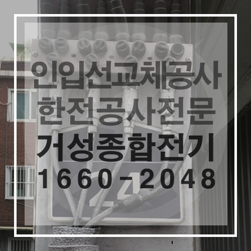 건물 메인 전기 인입선 교체 공사