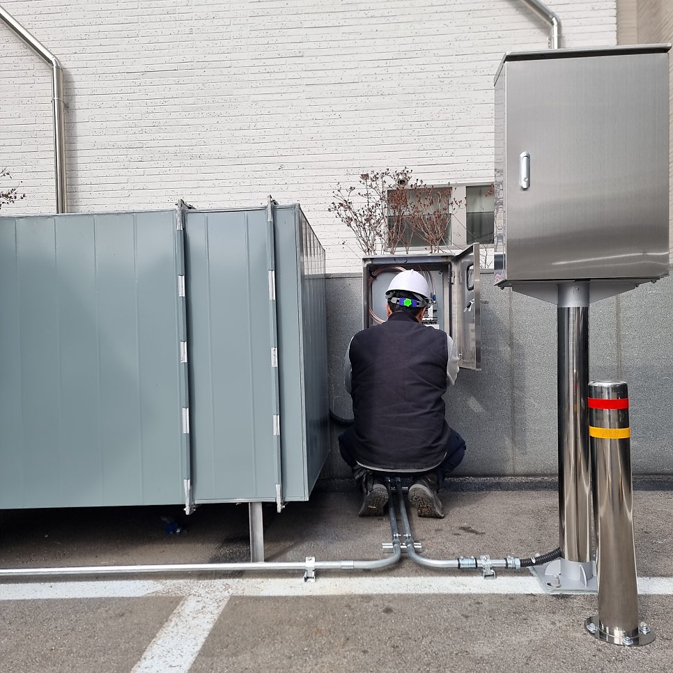 회사 및 사옥 전기차 충전기 설치 공사 시공 사진 11