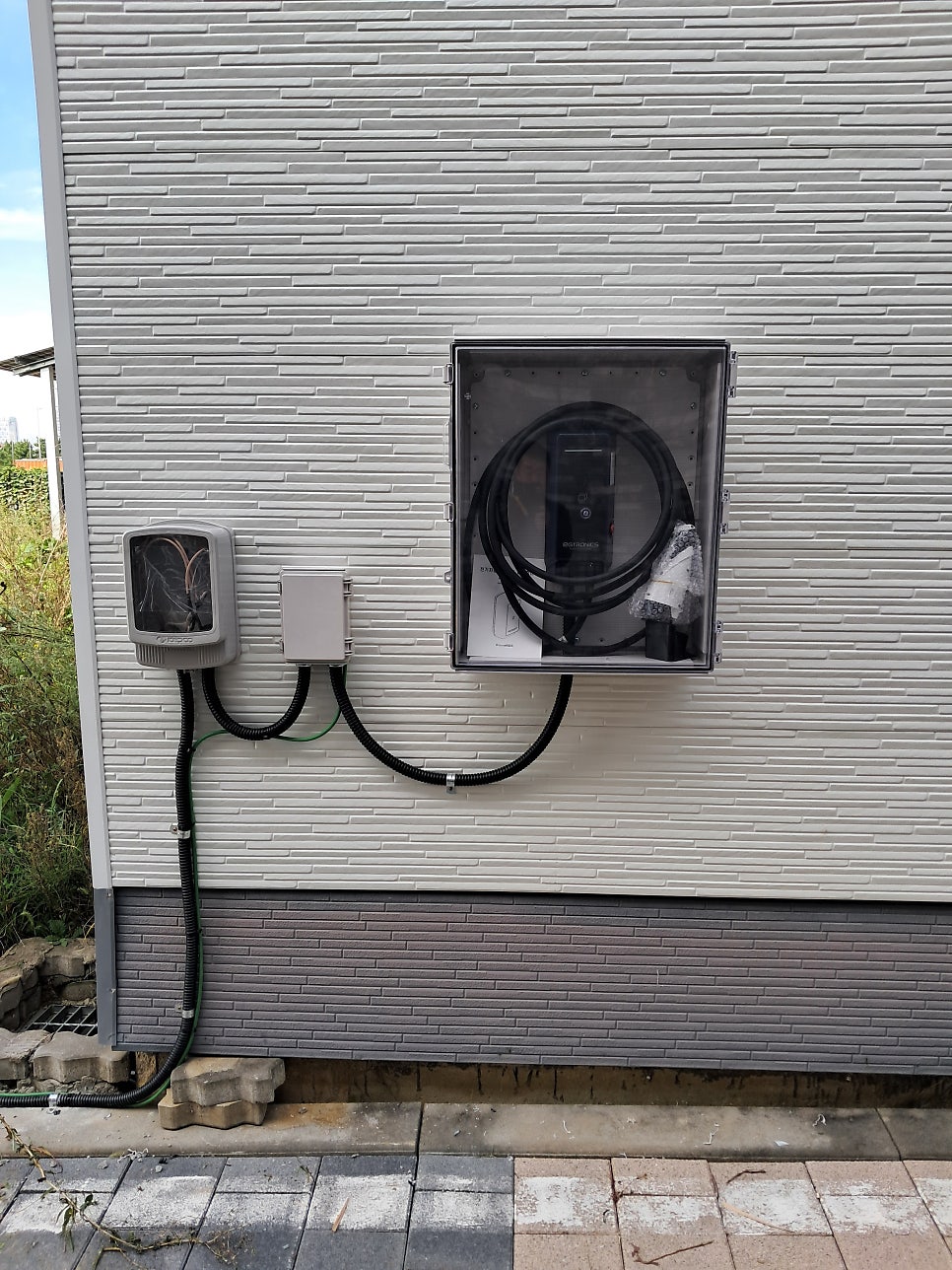 공장 전기차 충전기 설치 공사 시공 사진 4