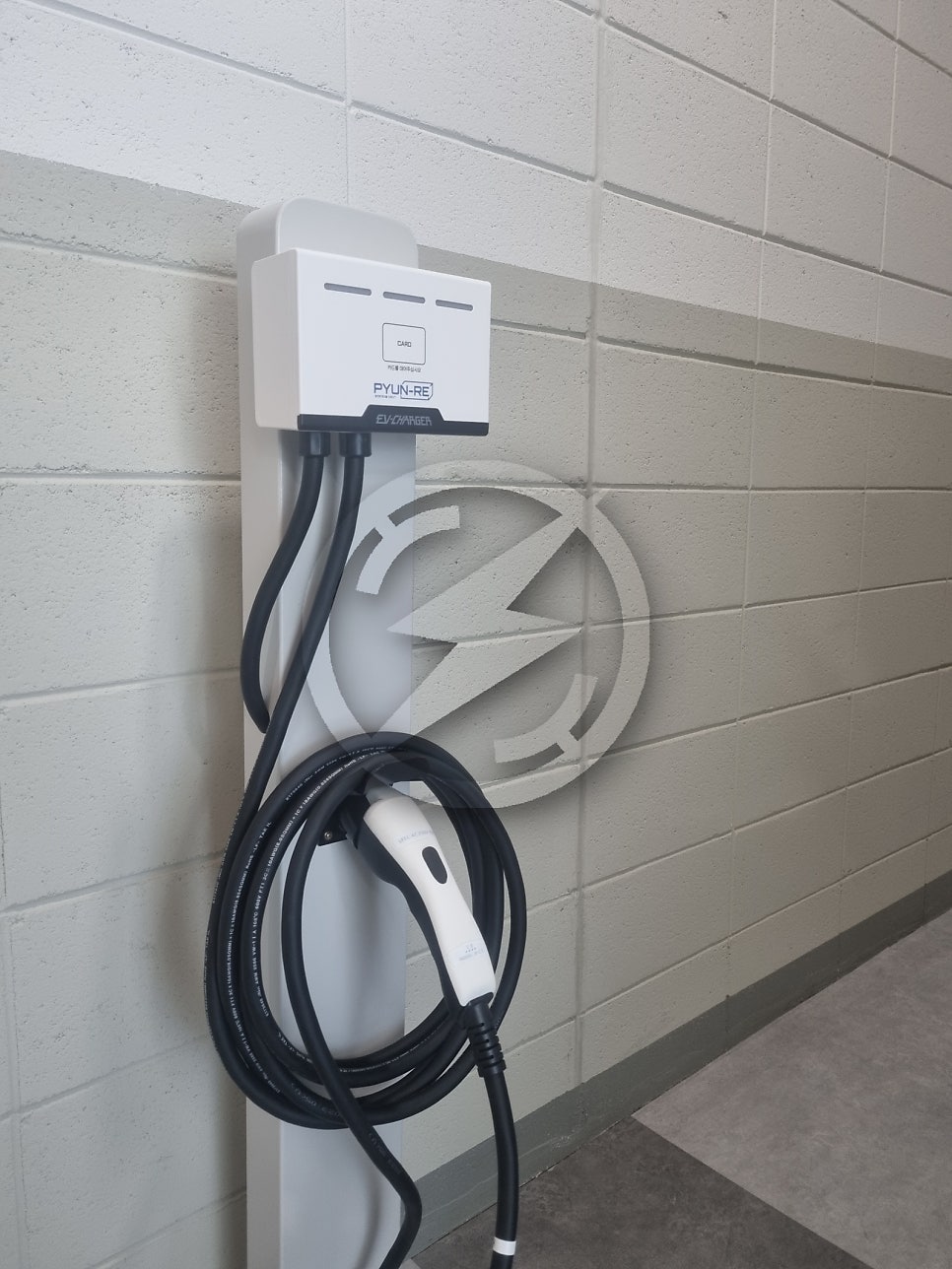 완속 7kW 전기차 충전기 설치 공사 시공 사진 10