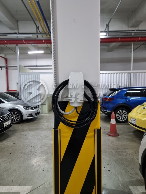 서초 폭스바겐 서비스센터 테슬라 월커넥터 설치 공사 시공 사진 11