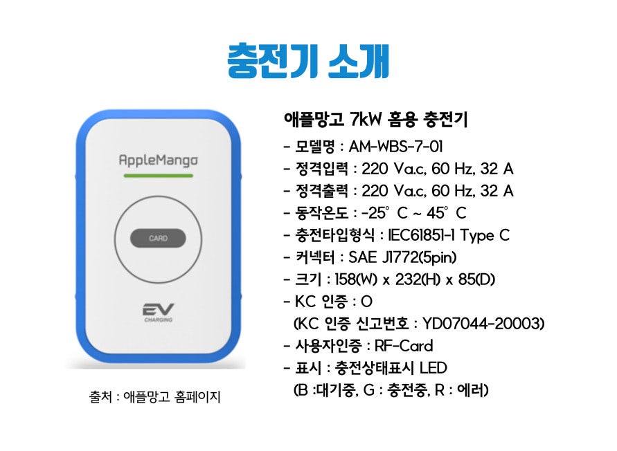 남원 단독주택 애플망고 완속 충전기 설치 공사 시공 사진 4