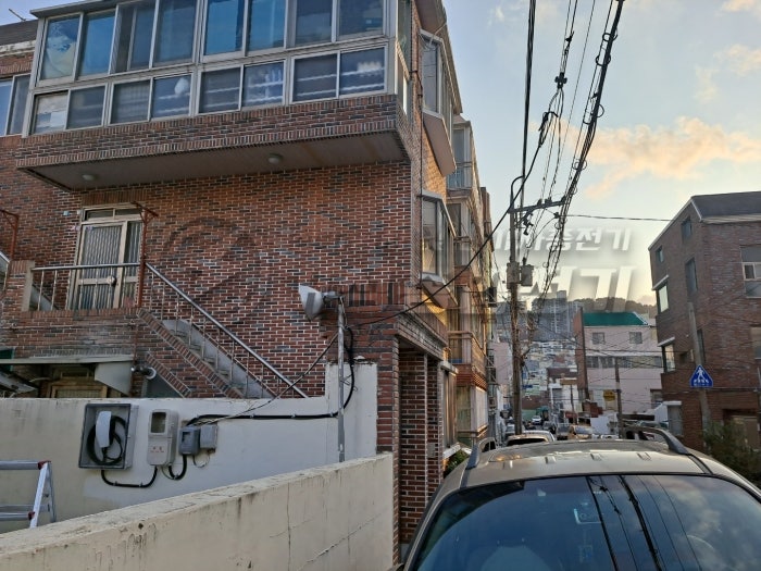 부산 사설 주차장 테슬라 월커넥터 설치 공사 시공 사진 8