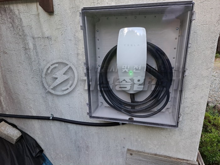경남 산청 단독주택 테슬라 월커넥터 설치 공사 시공 사진 13