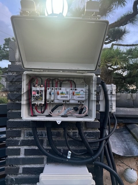 울산 단독주택 테슬라 전기차충전기 설치 공사 시공 사진 7