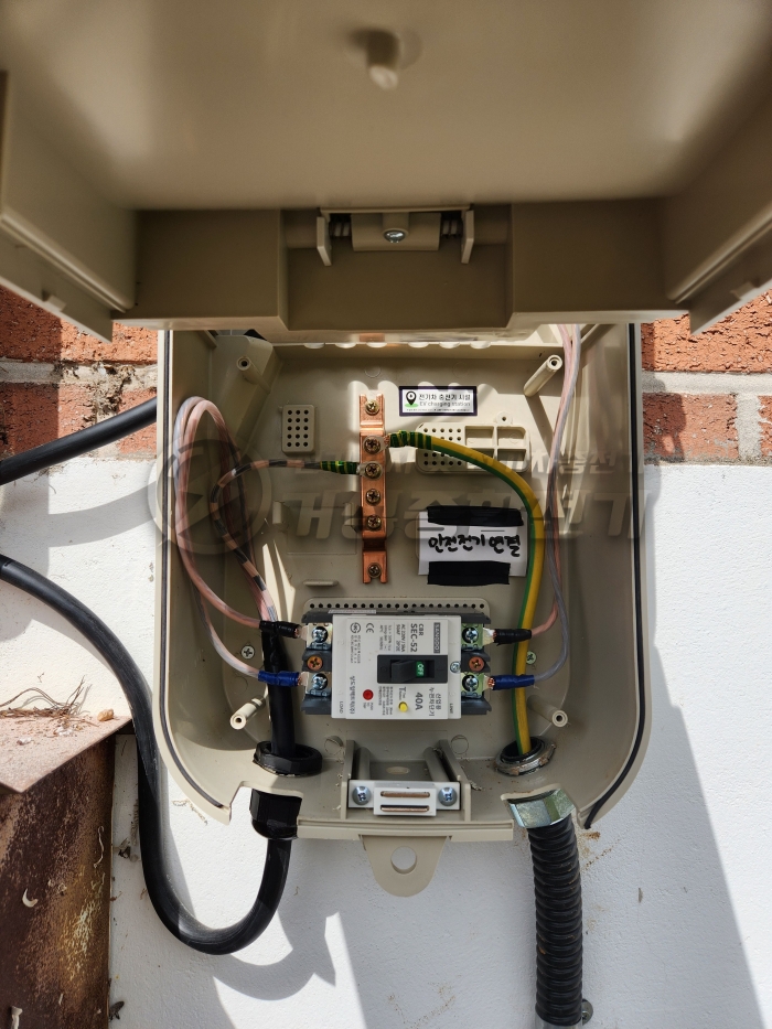 양평 단독주택 테슬라 월커넥터 설치 공사 시공 사진 5