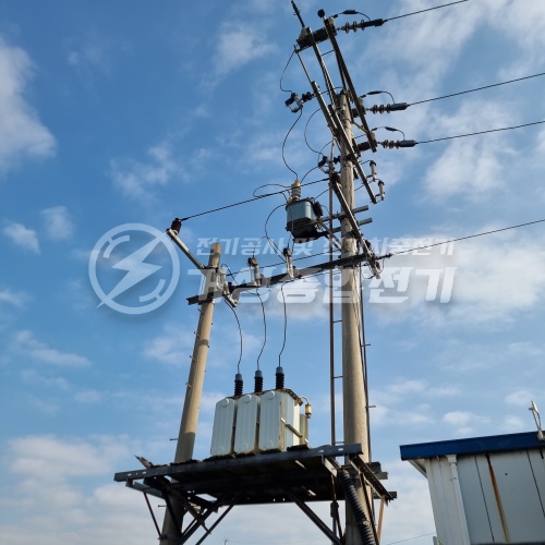 H변대 변압기 600kVA 수변전 설비 공사 시공 사진 14