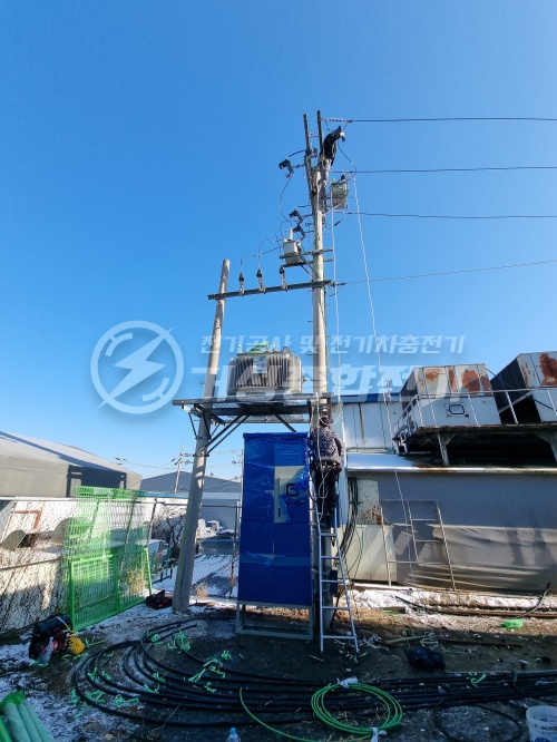 H변대 변압기 600kVA 수변전 설비 공사 시공 사진 15