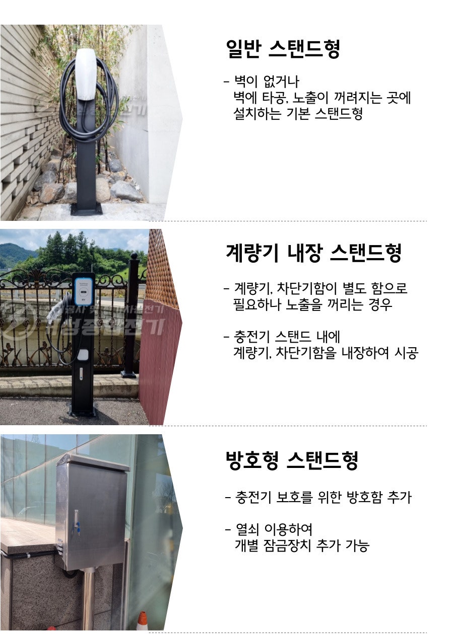 영업용 전기차 완속 EV충전기 설치 공사 시공 사진 12