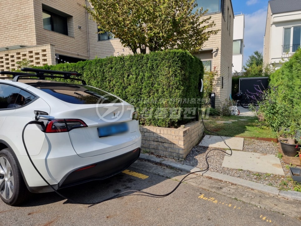 영업용 전기차 완속 EV충전기 설치 공사 시공 사진 8