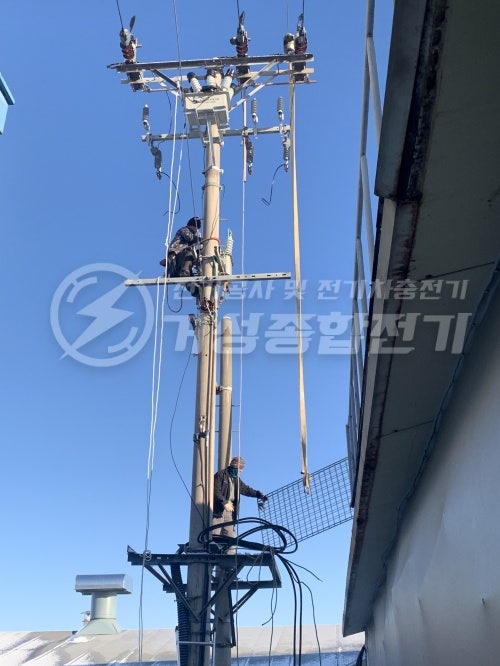 공장 전기 증설 승압 공사 시공 사진 14