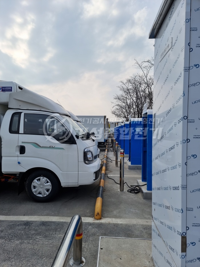 평택 물류센터 비공용 완속 EV충전기 설치 공사 시공 사진 22