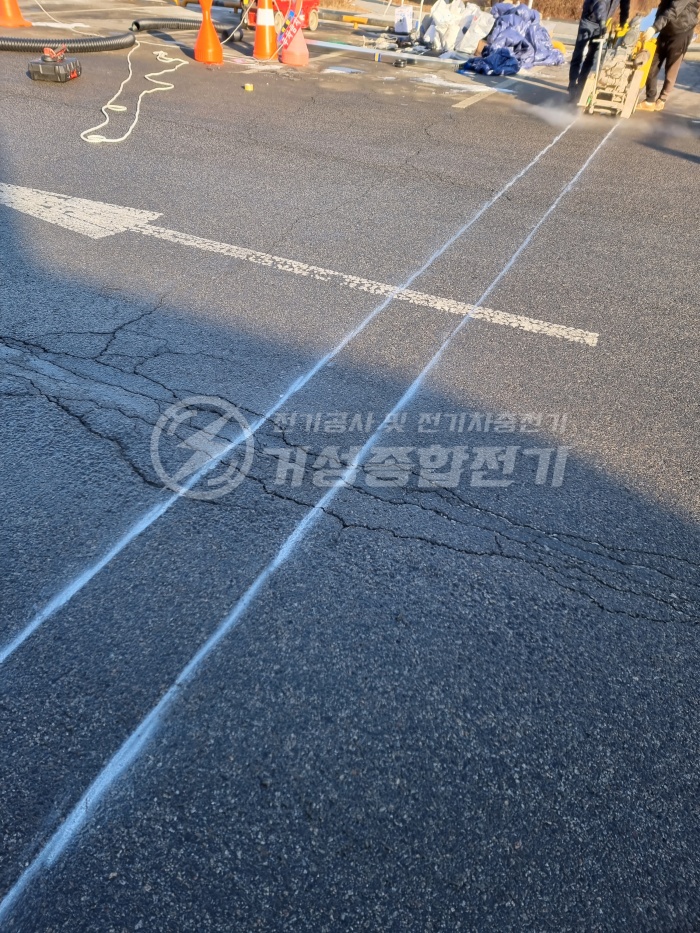 평택 물류센터 비공용 완속 EV충전기 설치 공사 시공 사진 7