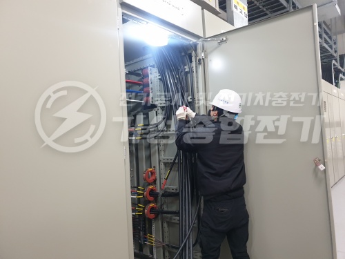 다중이용시설 공용 전기차 충전기 설치 공사 시공 사진 22