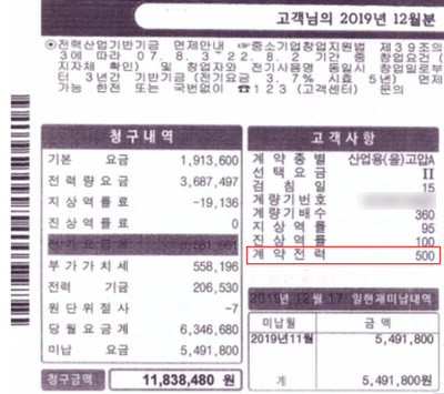 상가 전기 증설 계약전력 산정 컨설팅 공사 시공 사진 2