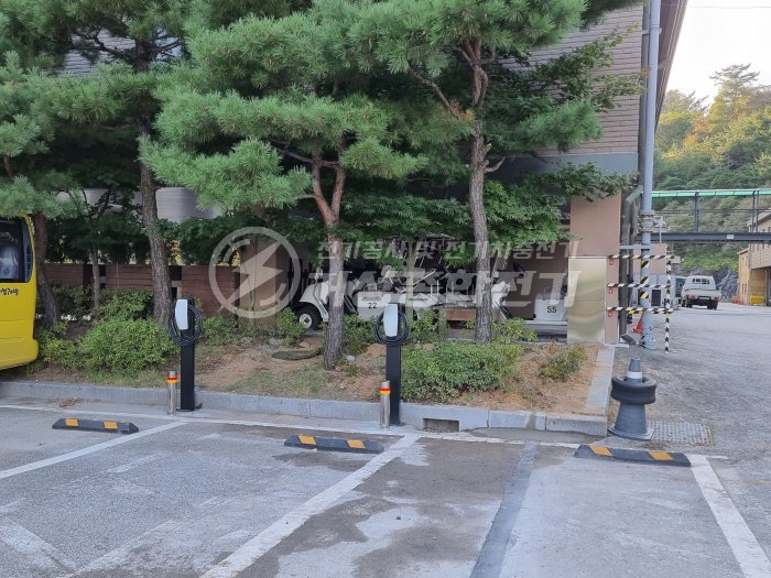 곤지암 리조트 테슬라 데스티네이션 차저 설치 공사 시공 사진 12