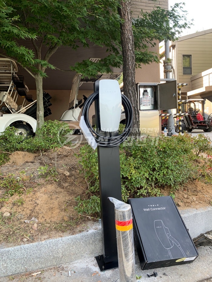 곤지암 리조트 테슬라 데스티네이션 차저 설치 공사 시공 사진 9