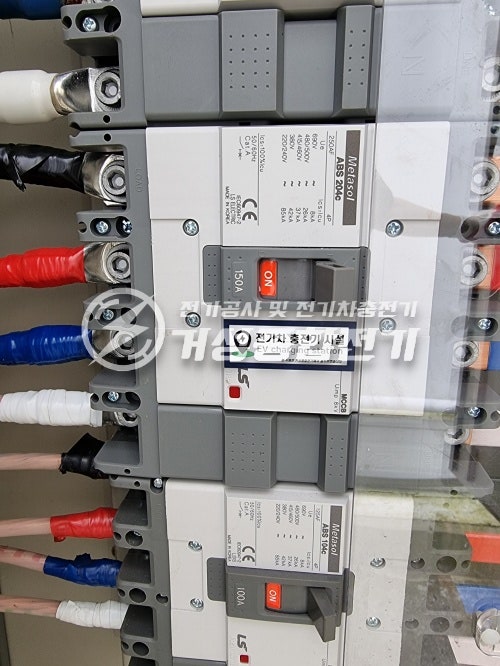 영업장 포르쉐 타이칸 완속 EV충전기 설치 공사 시공 사진 4