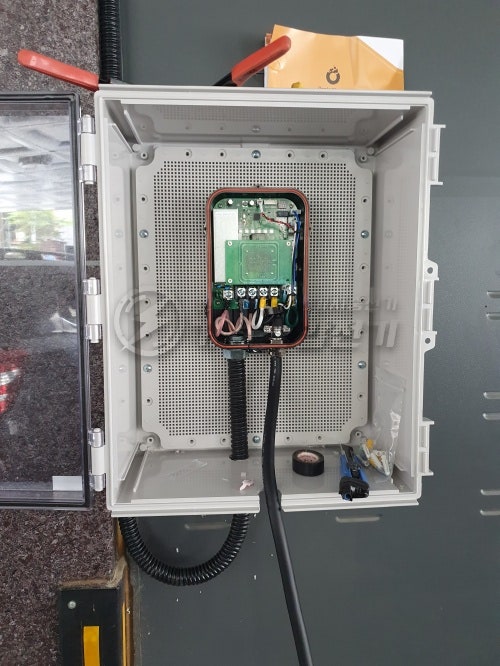 다세대주택 EV6 전기차 충전기 설치 공사 시공 사진 10