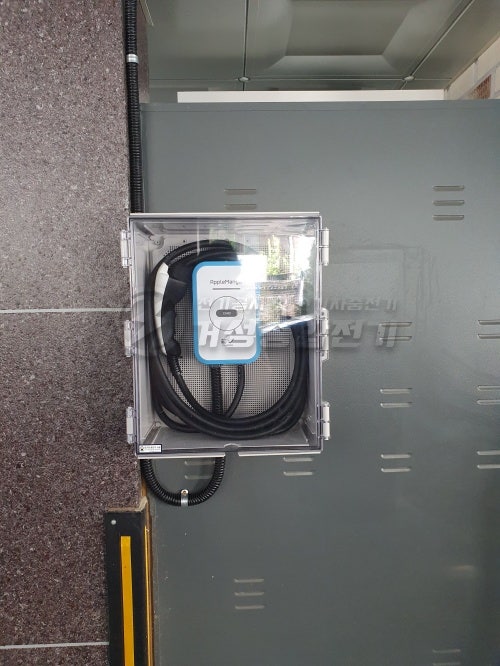 다세대주택 EV6 전기차 충전기 설치 공사 시공 사진 12