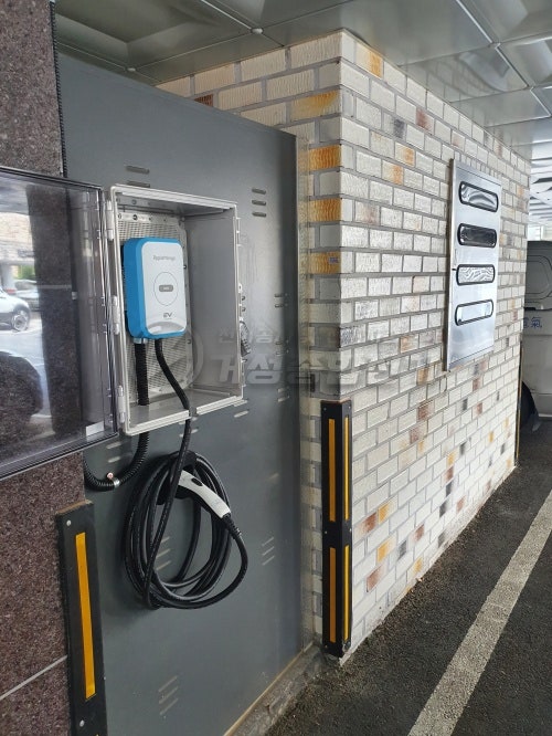 다세대주택 EV6 전기차 충전기 설치 공사 시공 사진 14