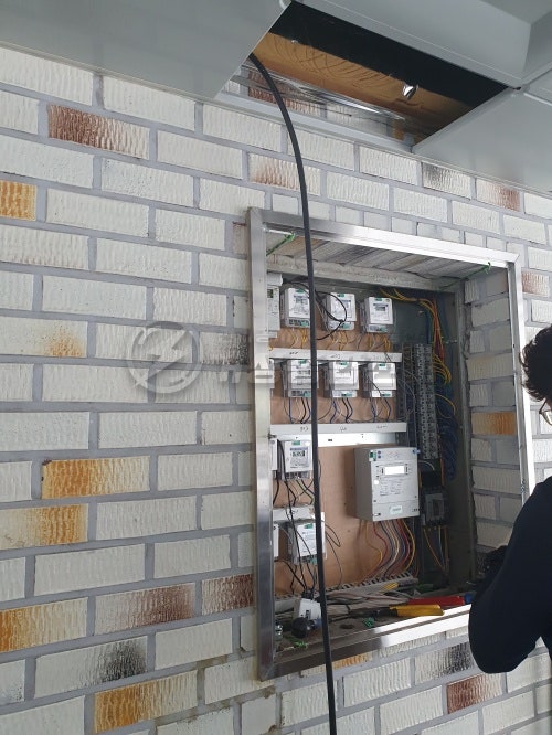 다세대주택 EV6 전기차 충전기 설치 공사 시공 사진 4