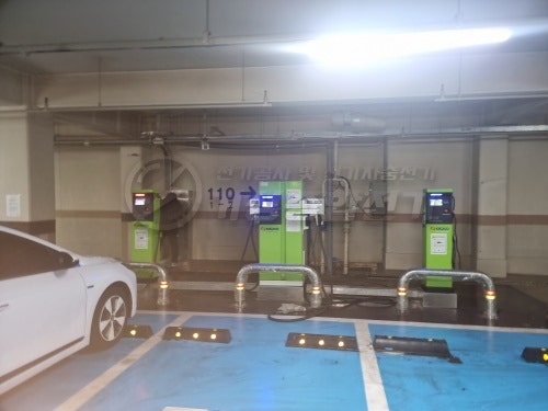 전기차 급속충전기 설치 공사 시공 사진 12