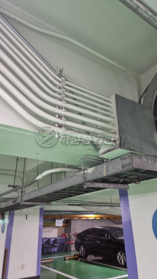 삼성카드 본사 EV충전기 테슬라 월커넥터 설치 공사 시공 사진 10