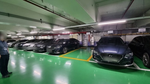 삼성카드 본사 EV충전기 테슬라 월커넥터 설치 공사 시공 사진 2