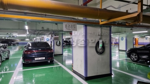 삼성카드 본사 EV충전기 테슬라 월커넥터 설치 공사 시공 사진 20