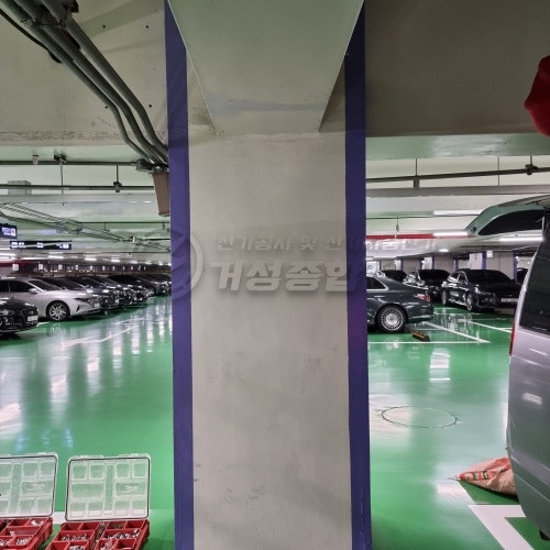 삼성카드 본사 EV충전기 테슬라 월커넥터 설치 공사 시공 사진 4