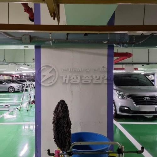 삼성카드 본사 EV충전기 테슬라 월커넥터 설치 공사 시공 사진 5