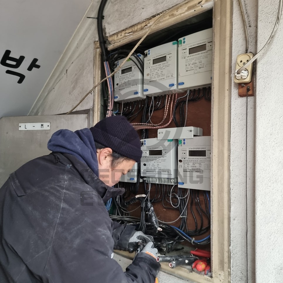 상가 한전 계량기 분리 공사 시공 사진 19