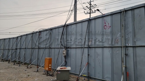 화성시 건축현장 세륜기 임시전기 계량기 설치 공사 시공 사진 12