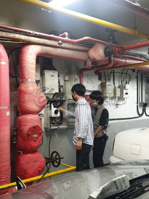 경찰서 관공서 전기차 충전기 설치 공사 시공 사진 27