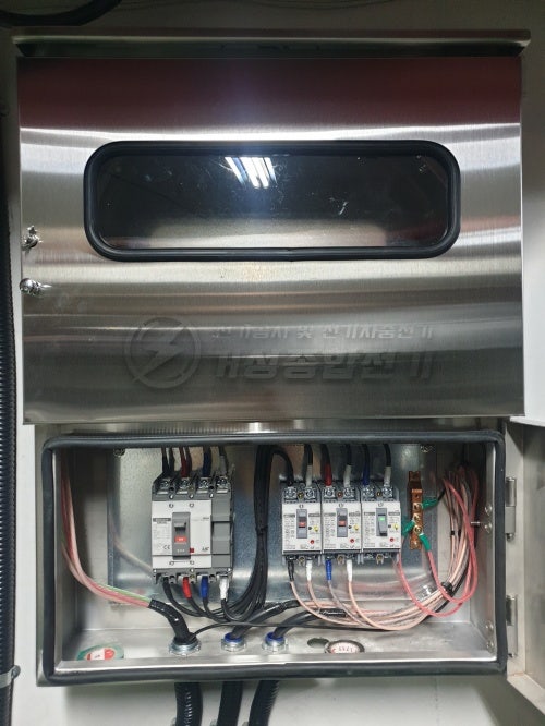 경찰서 관공서 전기차 충전기 설치 공사 시공 사진 6