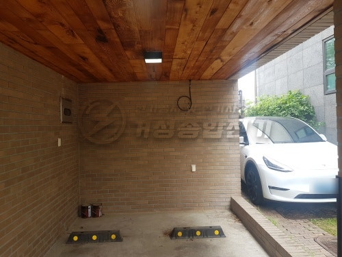 성남 빌라 테슬라 월커넥터 설치 공사 시공 사진 16