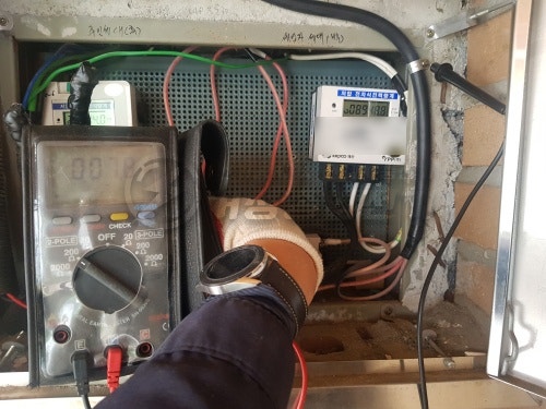 성남 빌라 테슬라 월커넥터 설치 공사 시공 사진 17