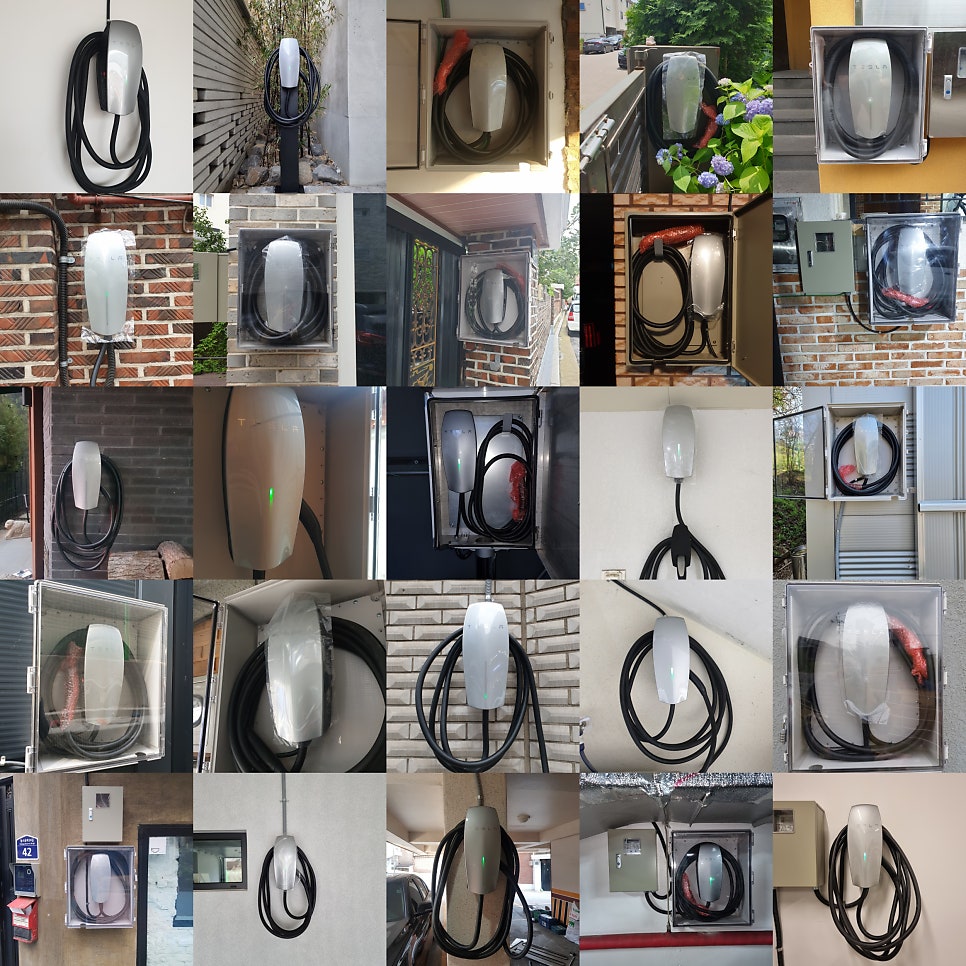 테슬라 월커넥터 GEN3 설치 공사 시공 사진 3