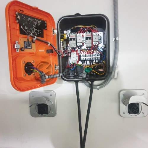 서울 양천구 회사 EV충전기 설치 공사 시공 사진 12