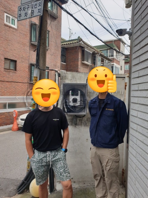 은평구 상가 전기차 충전기 설치 공사 시공 사진 9