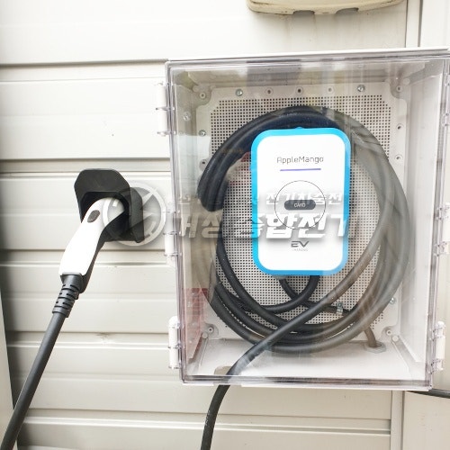 아산 공장 포터EV 7kW 전기차 충전기 설치 공사 시공 사진 16