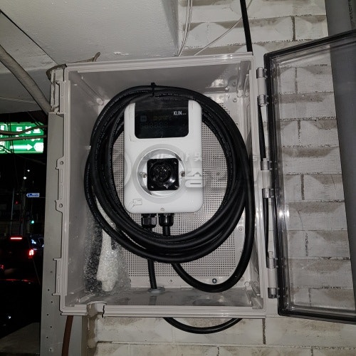 도봉구 영업장 전기차 충전기 설치 공사 시공 사진 13