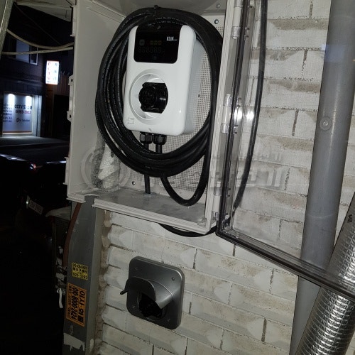 도봉구 영업장 전기차 충전기 설치 공사 시공 사진 14