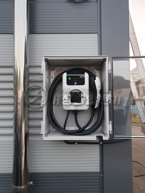 파주시 샷시공장 EV충전기 설치 공사 시공 사진 12