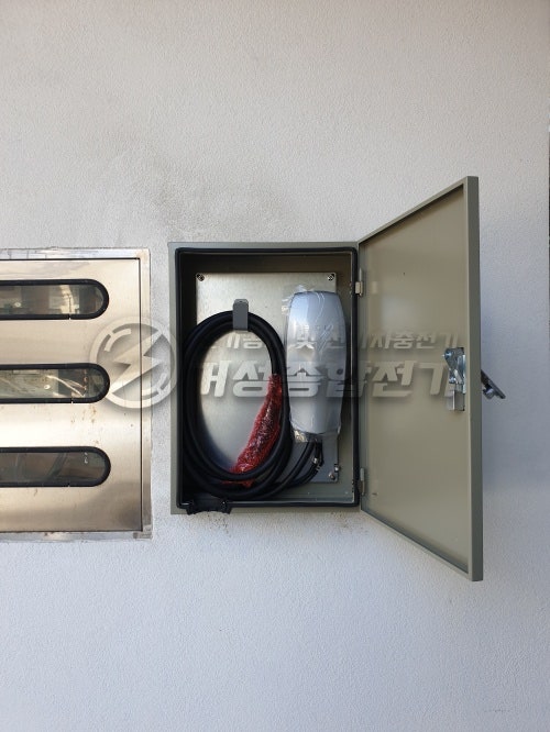 청라동 상가 테슬라 월커넥터 설치 공사 시공 사진 11