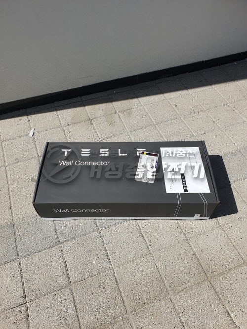 청라동 상가 테슬라 월커넥터 설치 공사 시공 사진 2