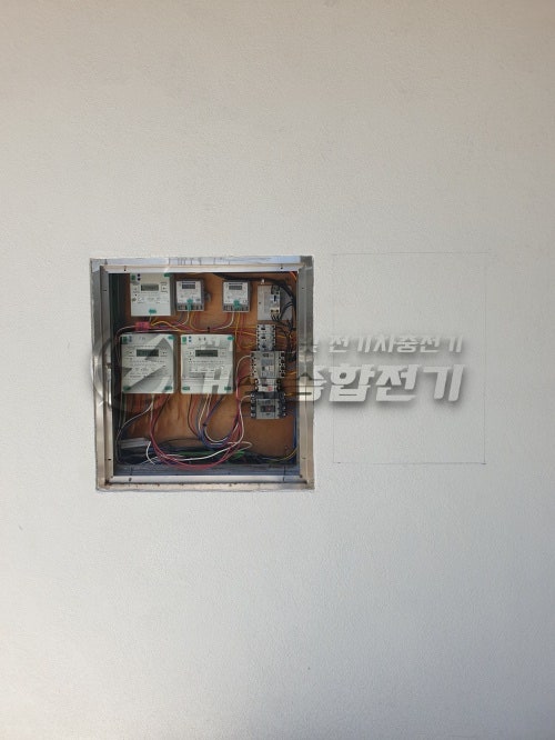 청라동 상가 테슬라 월커넥터 설치 공사 시공 사진 8