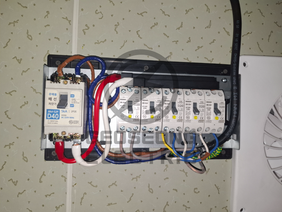 상가 전기 증설 5kW→10kW 공사 시공 사진 18